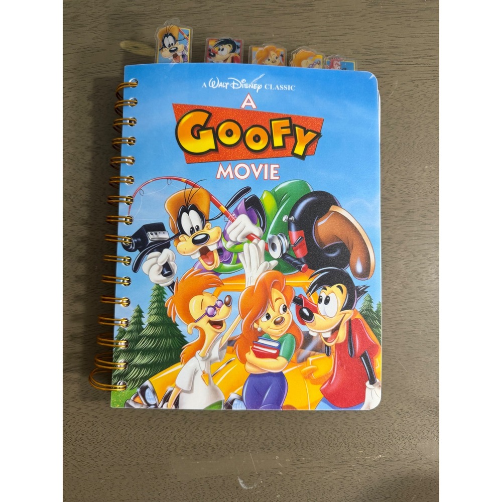 Disney A Goofy Movie Spiral Notebook Journal with Character Tabs BoxLunch